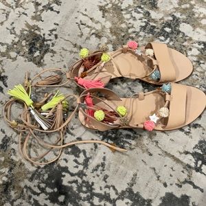 Loeffler Randall tie up sandals
